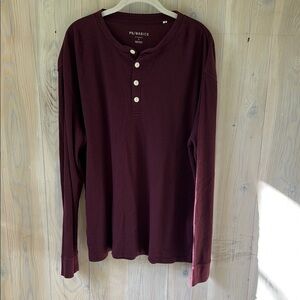 PacSun Men’s lightweight waffle knit shirt size L